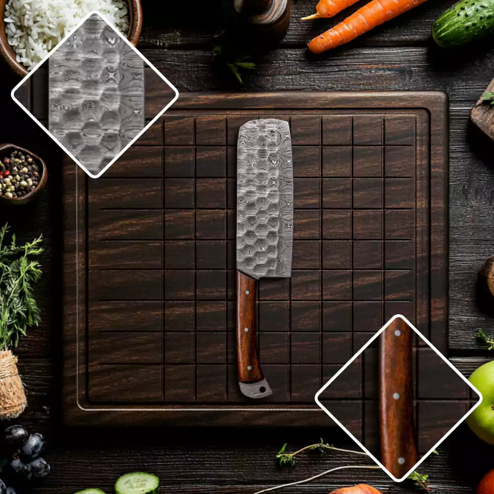 Brown Handle Style 5 PCS Kitchen knife Set